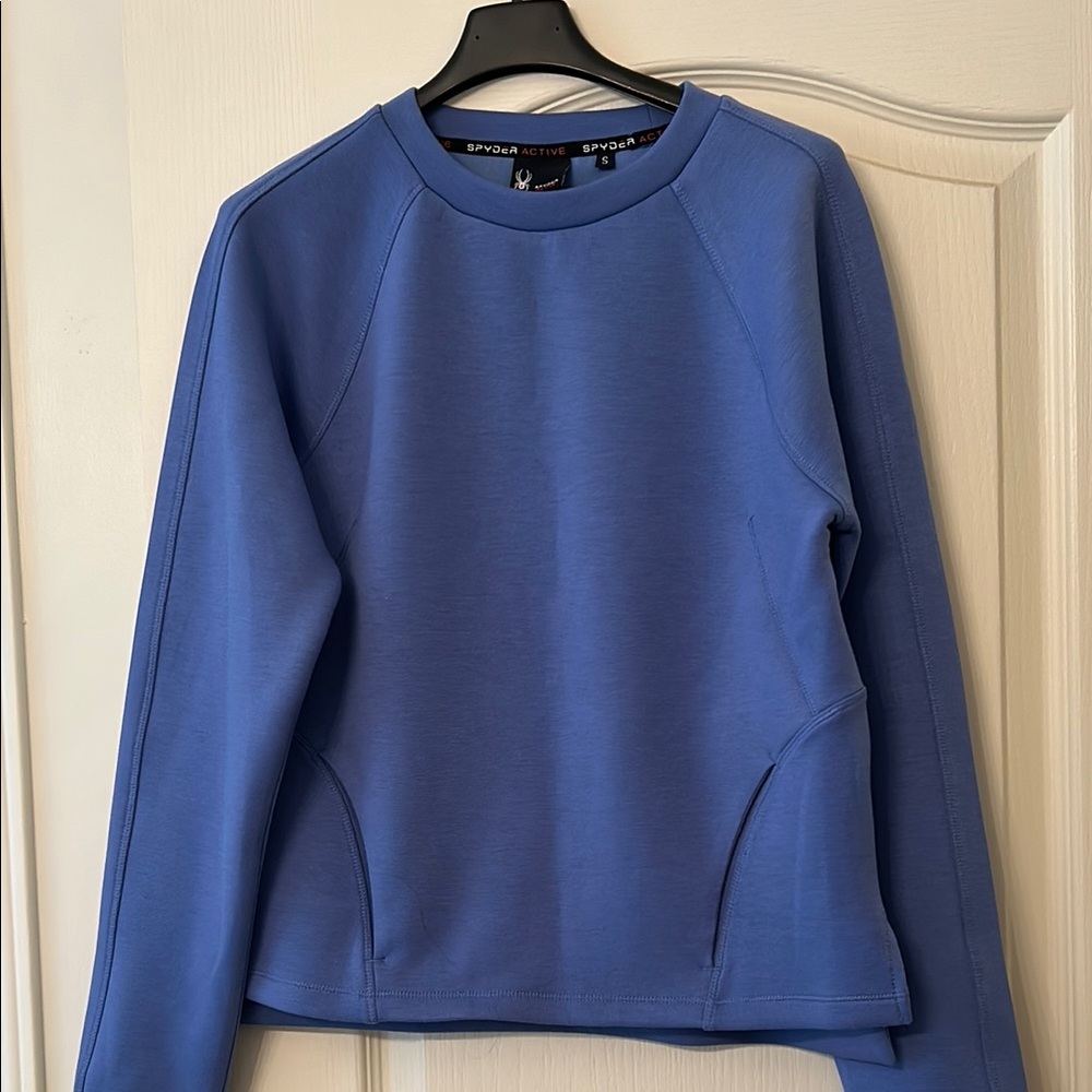 Spyder Blue Boxy Long Sleeve Sweatshirt